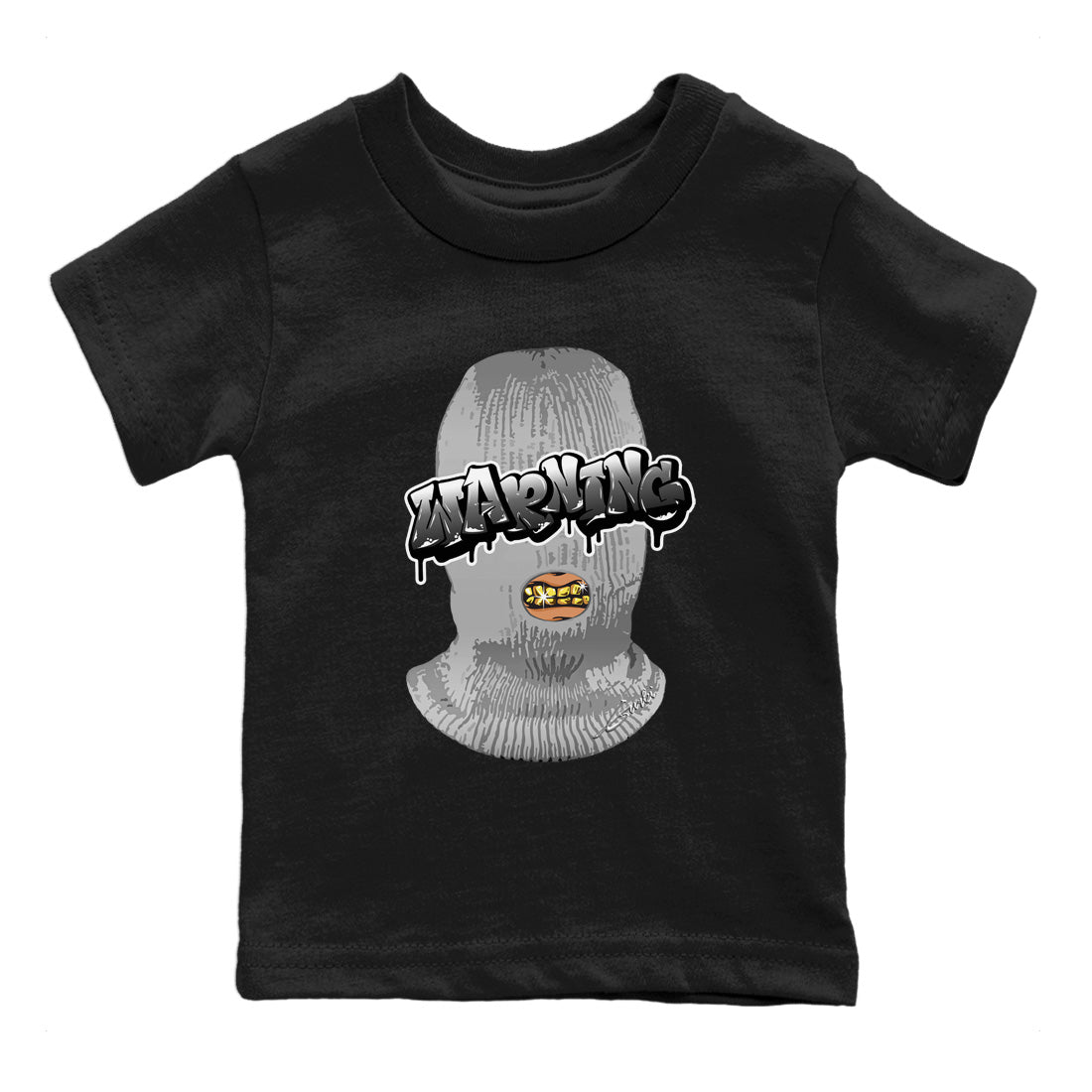 Air Jordan 13 Black Flint Warning Baby and Kids Sneaker Tees Air Jordan 13 Black Flint Kids Sneaker Tees Washing and Care Tip