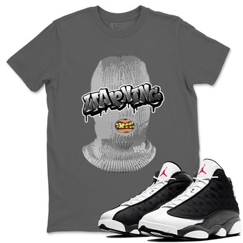 Air Jordan 13 Black Flint Warning Crew Neck Sneaker Tees Air Jordan 13 Black Flint Sneaker T-Shirts Washing and Care Tip