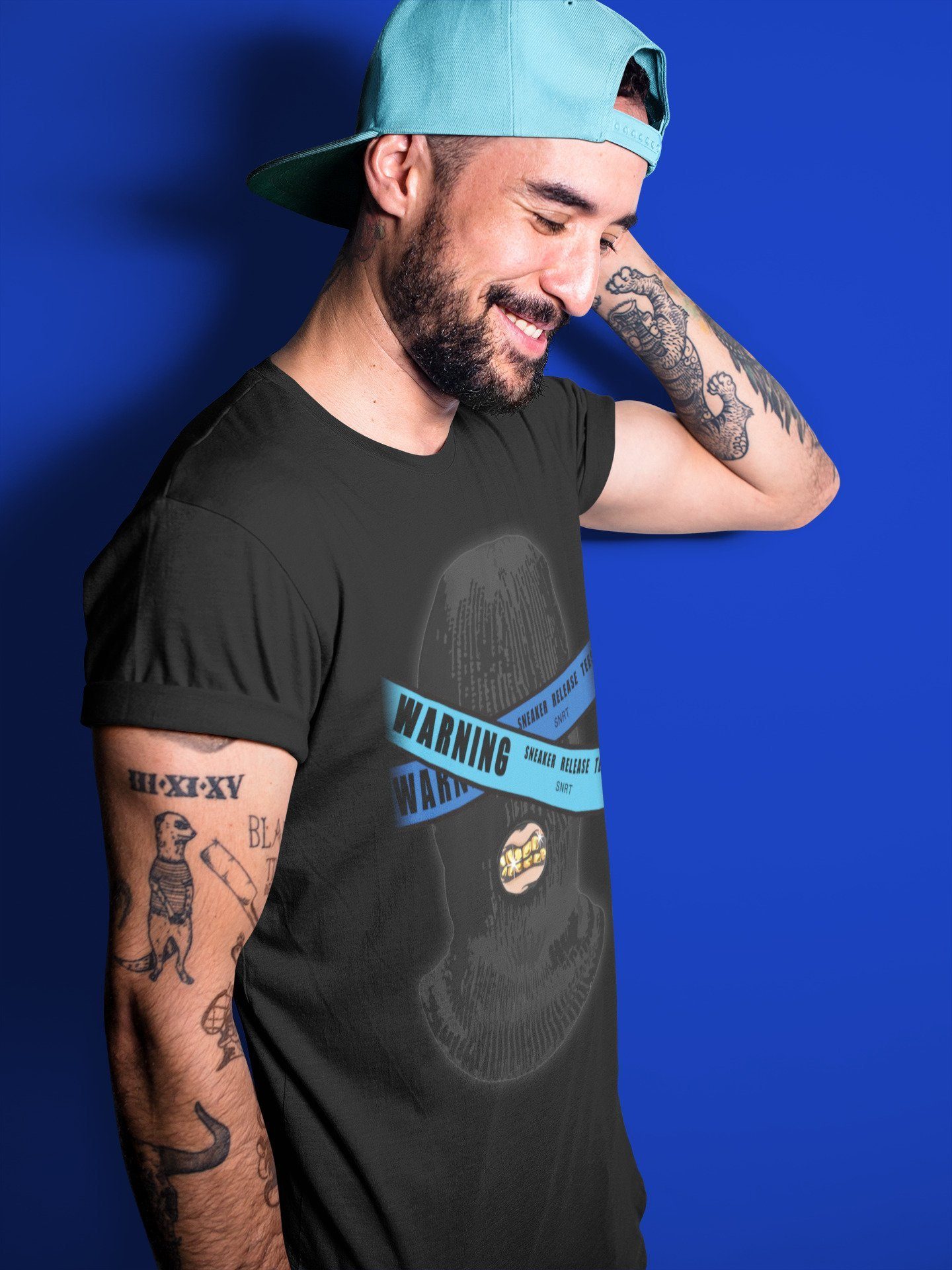 Jordan 2 OFF-WHITE Black Blue Sneaker Match Tees Warning Sneaker Tees Jordan 2 OFF-WHITE Black Blue Sneaker Release Tees Unisex Shirts