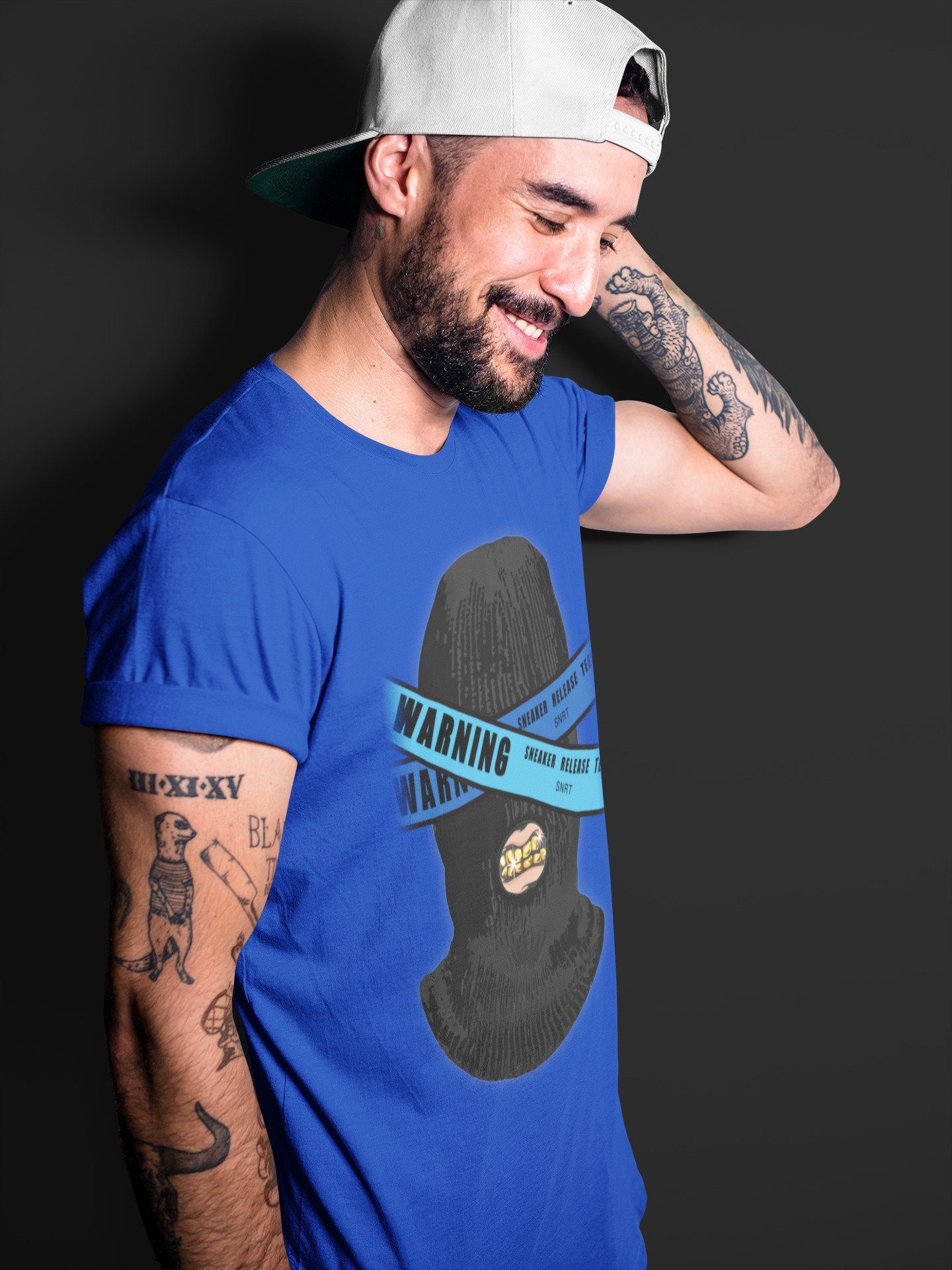 Jordan 2 OFF-WHITE Black Blue Sneaker Match Tees Warning Sneaker Tees Jordan 2 OFF-WHITE Black Blue Sneaker Release Tees Unisex Shirts