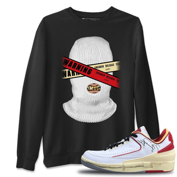 Jordan 2 OFF-WHITE Varsity Red Sneaker Match Tees Warning Sneaker Tees Jordan 2 OFF-WHITE Varsity Red Sneaker Release Tees Unisex Shirts