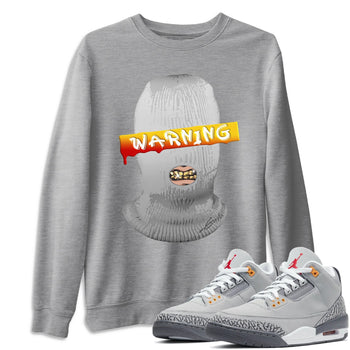 Jordan 3 Cool Grey Sneaker Match Tees Warning Sneaker Tees Jordan 3 Cool Grey Sneaker Release Tees Unisex Shirts