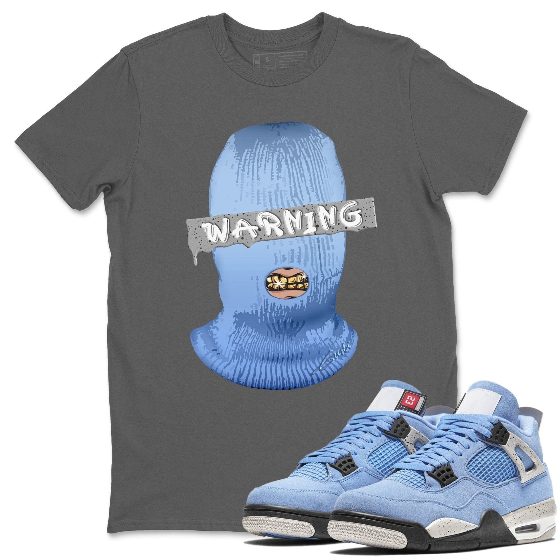 Jordan 4 University Blue Sneaker Match Tees Warning Sneaker Tees Jordan 4 University Blue Sneaker Release Tees Unisex Shirts