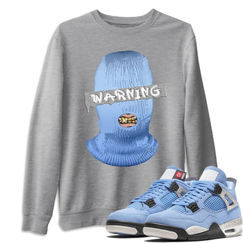 Jordan 4 University Blue Sneaker Match Tees Warning Sneaker Tees Jordan 4 University Blue Sneaker Release Tees Unisex Shirts