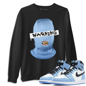 Jordan 1 University Blue Sneaker Match Tees Warning Sneaker Tees Jordan 1 University Blue Sneaker Release Tees Unisex Shirts