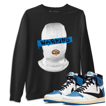 Jordan 1 Travis Scott Fragment Sneaker Match Tees Warning Sneaker Tees Jordan 1 Travis Scott Fragment Sneaker Release Tees Unisex Shirts