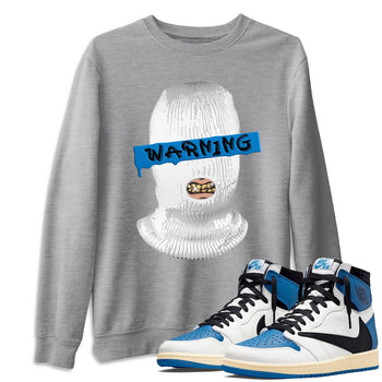 Jordan 1 Travis Scott Fragment Sneaker Match Tees Warning Sneaker Tees Jordan 1 Travis Scott Fragment Sneaker Release Tees Unisex Shirts