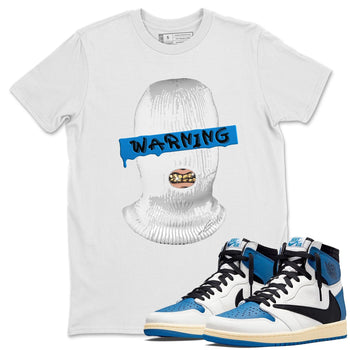 Jordan 1 Travis Scott Fragment Sneaker Match Tees Warning Sneaker Tees Jordan 1 Travis Scott Fragment Sneaker Release Tees Unisex Shirts