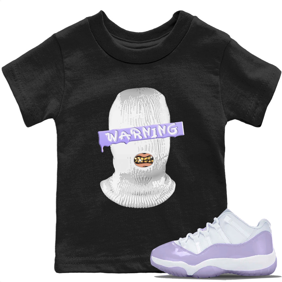 Jordan 11 Pure Violet Sneaker Match Tees Warning Sneaker Tees Jordan 11 Pure Violet Sneaker Release Tees Kids Shirts
