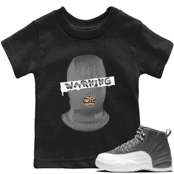 Jordan 12 Stealth Sneaker Match Tees Warning Sneaker Tees Jordan 12 Stealth Sneaker Release Tees Kids Shirts