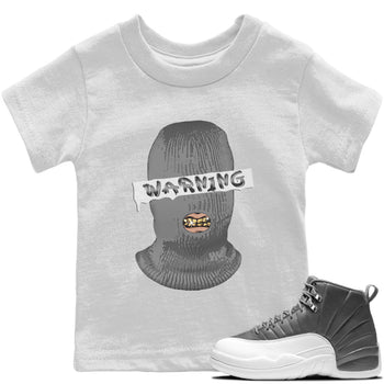 Jordan 12 Stealth Sneaker Match Tees Warning Sneaker Tees Jordan 12 Stealth Sneaker Release Tees Kids Shirts