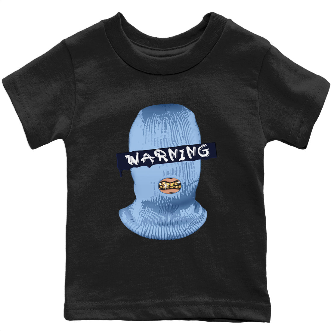 Jordan 6 UNC Sneaker Match Tees Warning Sneaker Tees Jordan 6 UNC Sneaker Release Tees Kids Shirts