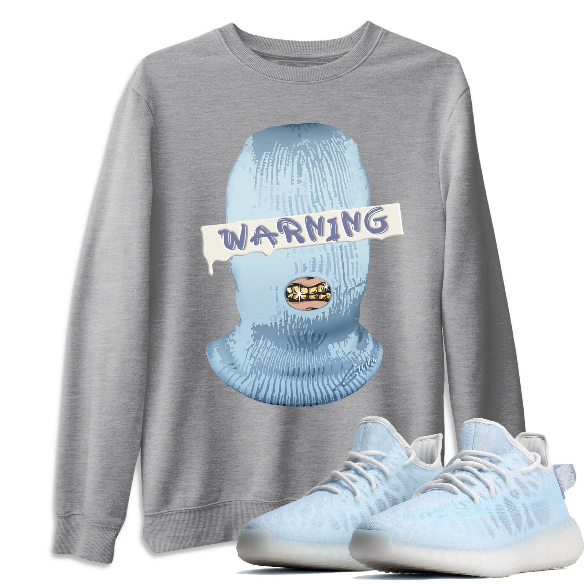 Yeezy 350 Mono Ice Sneaker Match Tees Warning Sneaker Tees Yeezy 350 Mono Ice Sneaker Release Tees Unisex Shirts