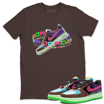 Air Force 1 Undefeated Fauna Brown Sneaker Match Tees Warping Space Sneaker Tees Air Force 1 Undefeated Fauna Brown Sneaker Release Tees Unisex Shirts