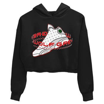 Air Jordan 13 Wolf Grey Sneaker Match Tees Warping Space Sneaker Tees AJ13 Wolf Grey Sneaker Release Tees Women's Shirts Black 2