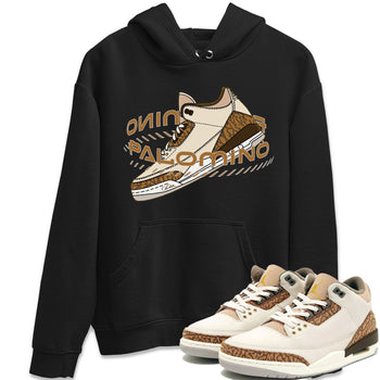 Air Jordan 3 Palomino Sneaker Match Tees Warping Space Sneaker Tees AJ3 Palomino Sneaker Release Tees Unisex Shirts Black 1