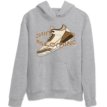 Air Jordan 3 Palomino Sneaker Match Tees Warping Space Sneaker Tees AJ3 Palomino Sneaker Release Tees Unisex Shirts Heather Grey 2