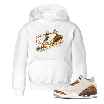Air Jordan 3 Palomino Sneaker Match Tees Warping Space Sneaker Tees AJ3 Palomino Sneaker Release Tees Kids Shirts White 1