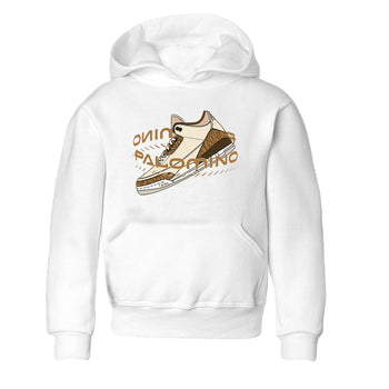 Air Jordan 3 Palomino Sneaker Match Tees Warping Space Sneaker Tees AJ3 Palomino Sneaker Release Tees Kids Shirts White 2