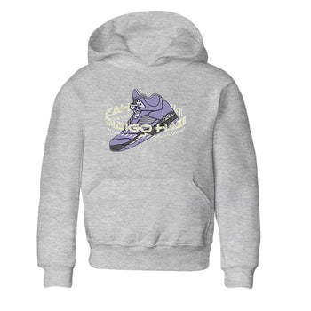 Air Jordan 5 Indigo Haze Sneaker Match Tees Warping Space Sneaker Tees AJ5 Indigo Haze Sneaker Release Tees Kids Shirts Heather Grey 2