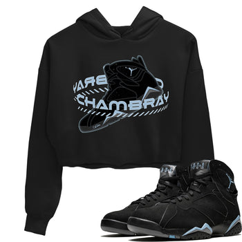 Air Jordan 7 Chambray Sneaker Match Tees Warping Space Sneaker Tees AJ7 Chambray Sneaker Release Tees Women's Shirts Black 1