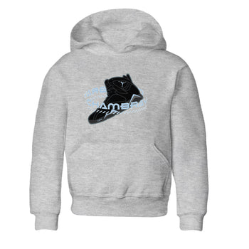 Air Jordan 7 Chambray Sneaker Match Tees Warping Space Sneaker Tees AJ7 Chambray Sneaker Release Tees Kids Shirts Heather Grey 2