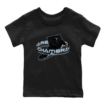 Air Jordan 7 Chambray Sneaker Match Tees Warping Space Sneaker Tees AJ7 Chambray Sneaker Release Tees Kids Shirts Black 2