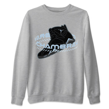 Air Jordan 7 Chambray Sneaker Match Tees Warping Space Sneaker Tees AJ7 Chambray Sneaker Release Tees Unisex Shirts Heather Grey 2
