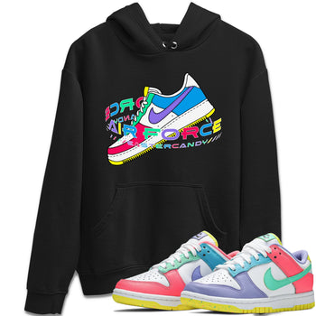 Dunk Easter Candy Sneaker Match Tees Warping Space Sneaker Tees Nike Easter Sneaker Release Tees Unisex Shirts Black 1
