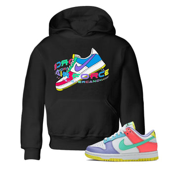 Dunk Easter Candy Sneaker Match Tees Warping Space Sneaker Tees Nike Easter Sneaker Release Tees Kids Shirts Black 1