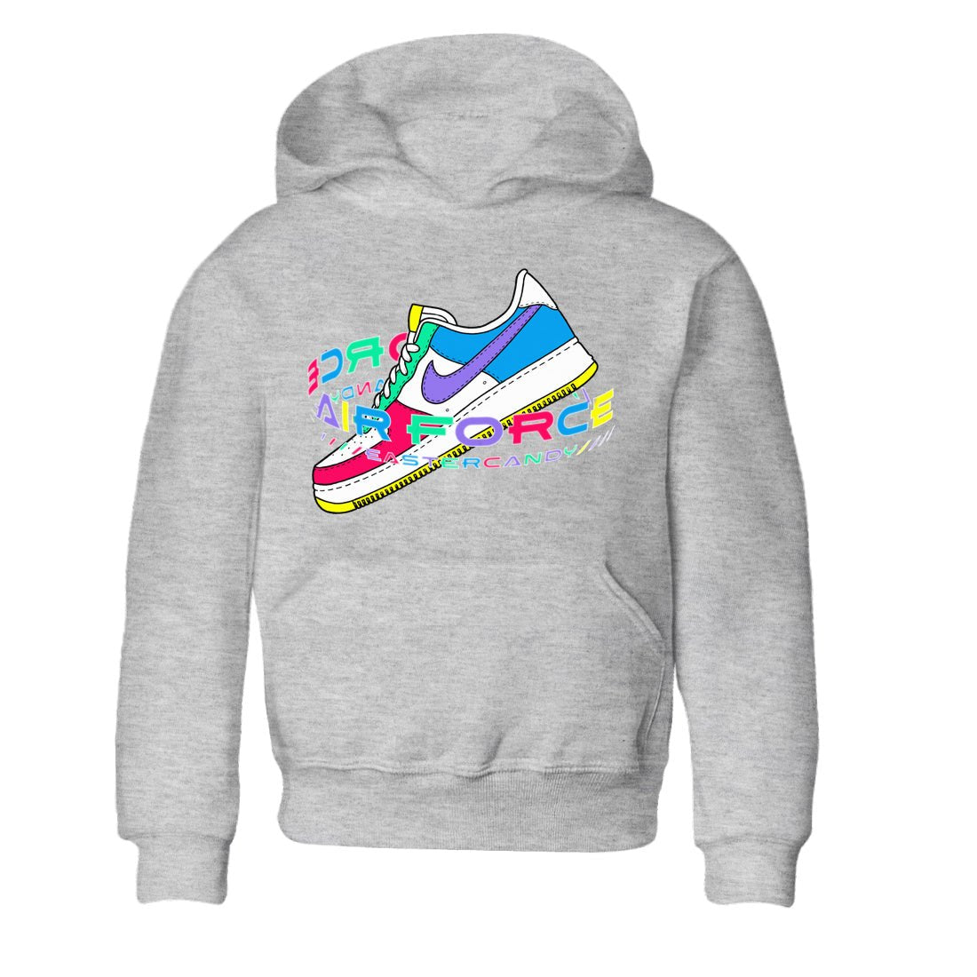 Dunk Easter Candy Sneaker Match Tees Warping Space Sneaker Tees Nike Easter Sneaker Release Tees Kids Shirts Heather Grey 2