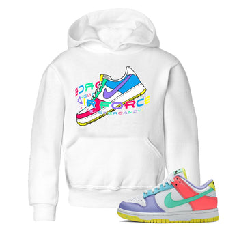 Dunk Easter Candy Sneaker Match Tees Warping Space Sneaker Tees Nike Easter Sneaker Release Tees Kids Shirts White 1