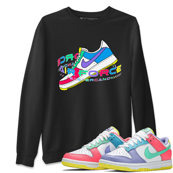 Dunk Easter Candy Sneaker Match Tees Warping Space Sneaker Tees Nike Easter Sneaker Release Tees Unisex Shirts Black 1