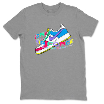 Dunk Easter Candy Sneaker Match Tees Warping Space Sneaker Tees Nike Easter Sneaker Release Tees Unisex Shirts Heather Grey 2