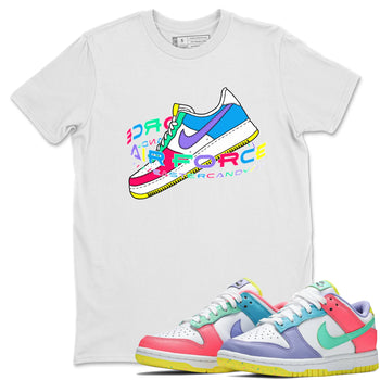 Dunk Easter Candy Sneaker Match Tees Warping Space Sneaker Tees Nike Easter Sneaker Release Tees Unisex Shirts White 1