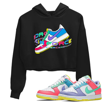 Dunk Easter Candy Sneaker Match Tees Warping Space Sneaker Tees Nike Easter Sneaker Release Tees Women's Shirts Black 2