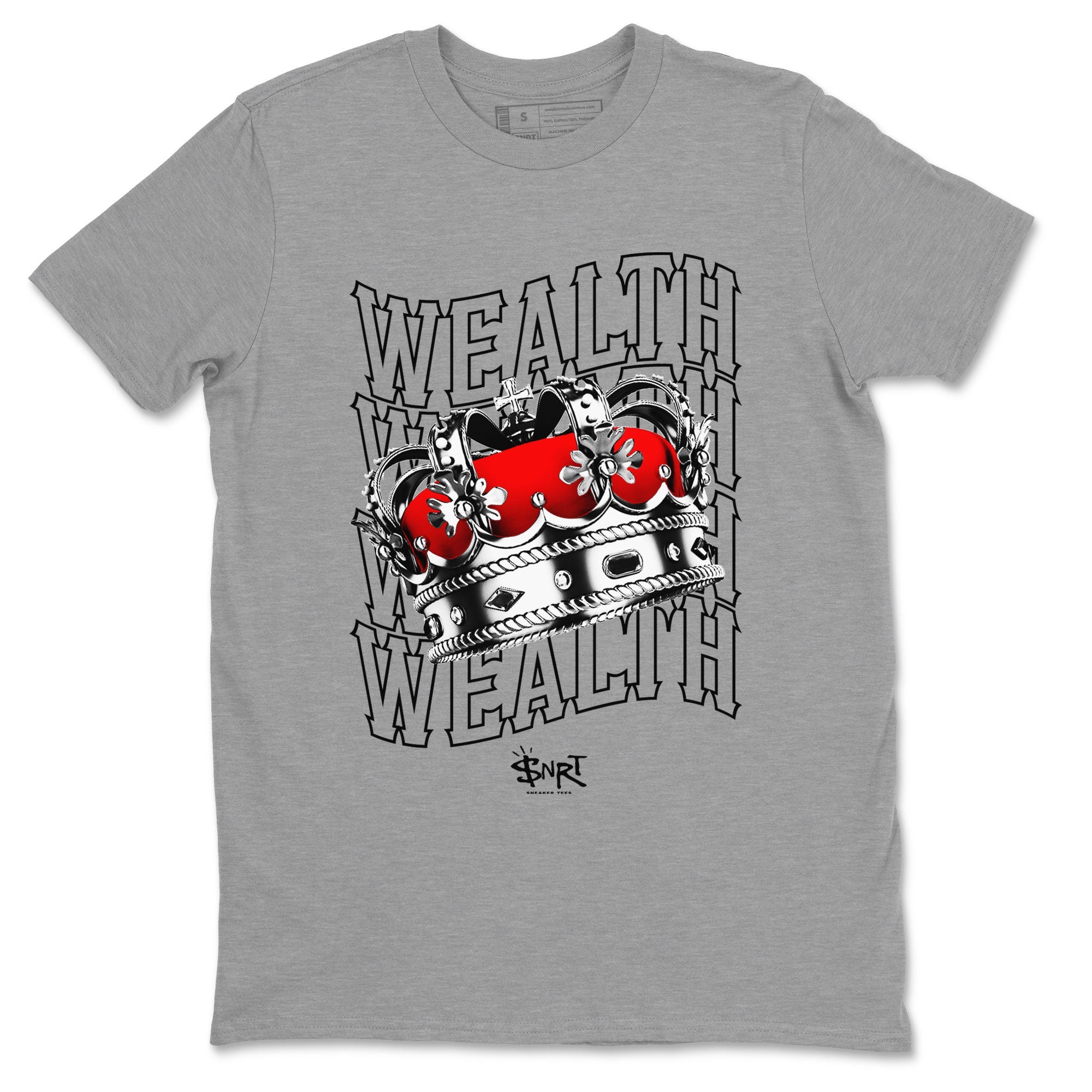 Air Jordan 1 Retro High OG Satin Bred shirt to match jordans Wealth sneaker release tees Air Jordan 1 Satin Bred SNRT Sneaker Tees Unisex Streetwear Clothing Heather Grey 2 T-Shirt