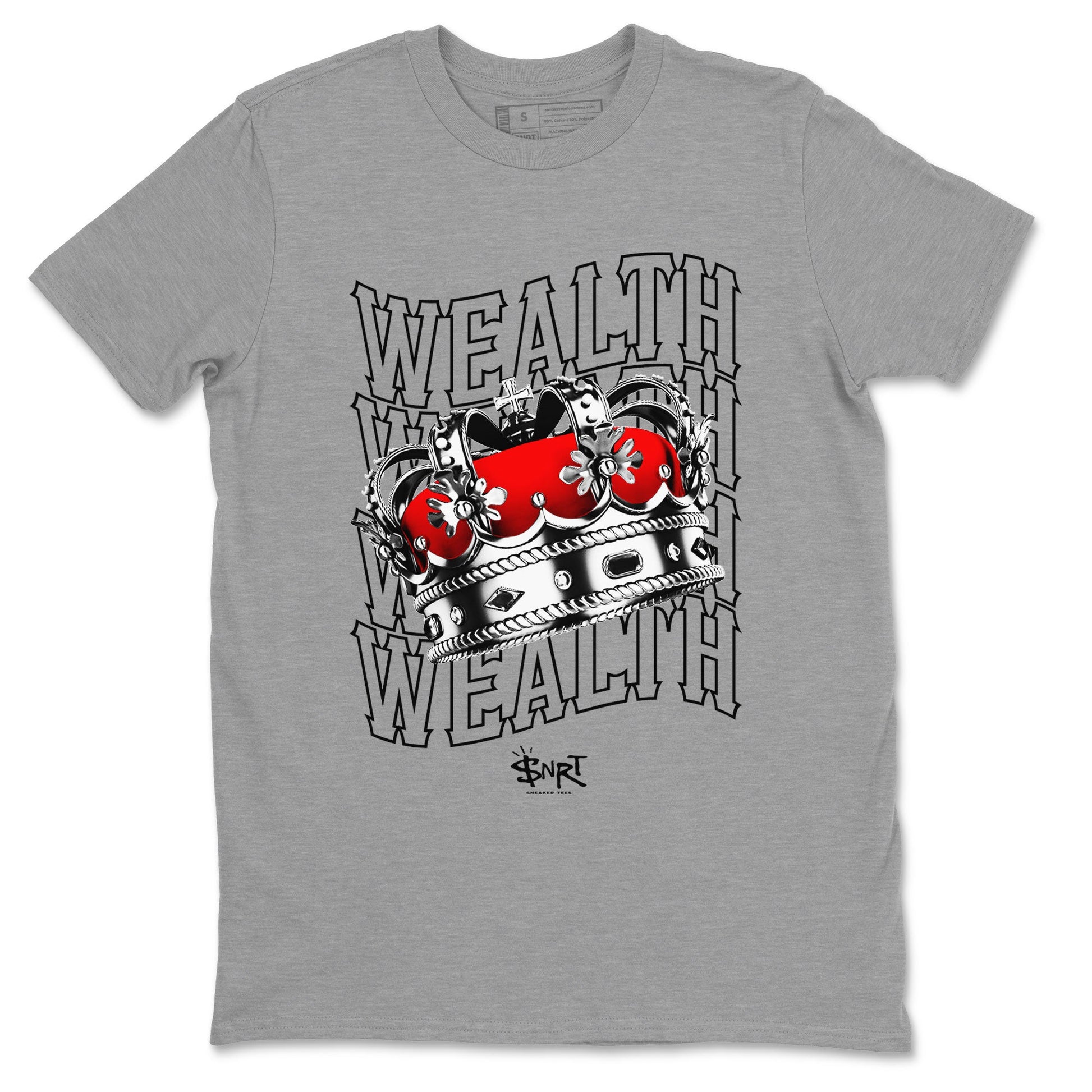 Air Jordan 1 Retro High OG Satin Bred shirt to match jordans Wealth sneaker release tees Air Jordan 1 Satin Bred SNRT Sneaker Tees Unisex Streetwear Clothing Heather Grey 2 T-Shirt
