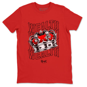 Air Jordan 1 Retro High OG Satin Bred shirt to match jordans Wealth sneaker release tees Air Jordan 1 Satin Bred SNRT Sneaker Tees Unisex Streetwear Clothing Red 2 T-Shirt