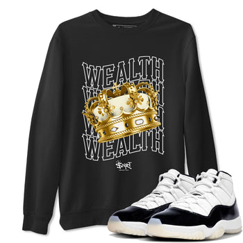 Air Jordan 11 Gratitude shirt to match jordans Wealth sneaker tees Jordan 11 Retro Gratitude SNRT Sneaker Tees Unisex Streetwear Clothing Black 1 T-Shirt