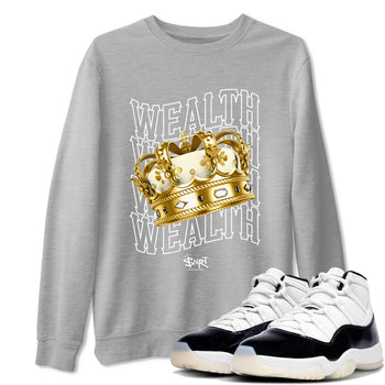 Air Jordan 11 Gratitude shirt to match jordans Wealth sneaker tees Jordan 11 Retro Gratitude SNRT Sneaker Tees Unisex Streetwear Clothing Heather Grey 1 T-Shirt