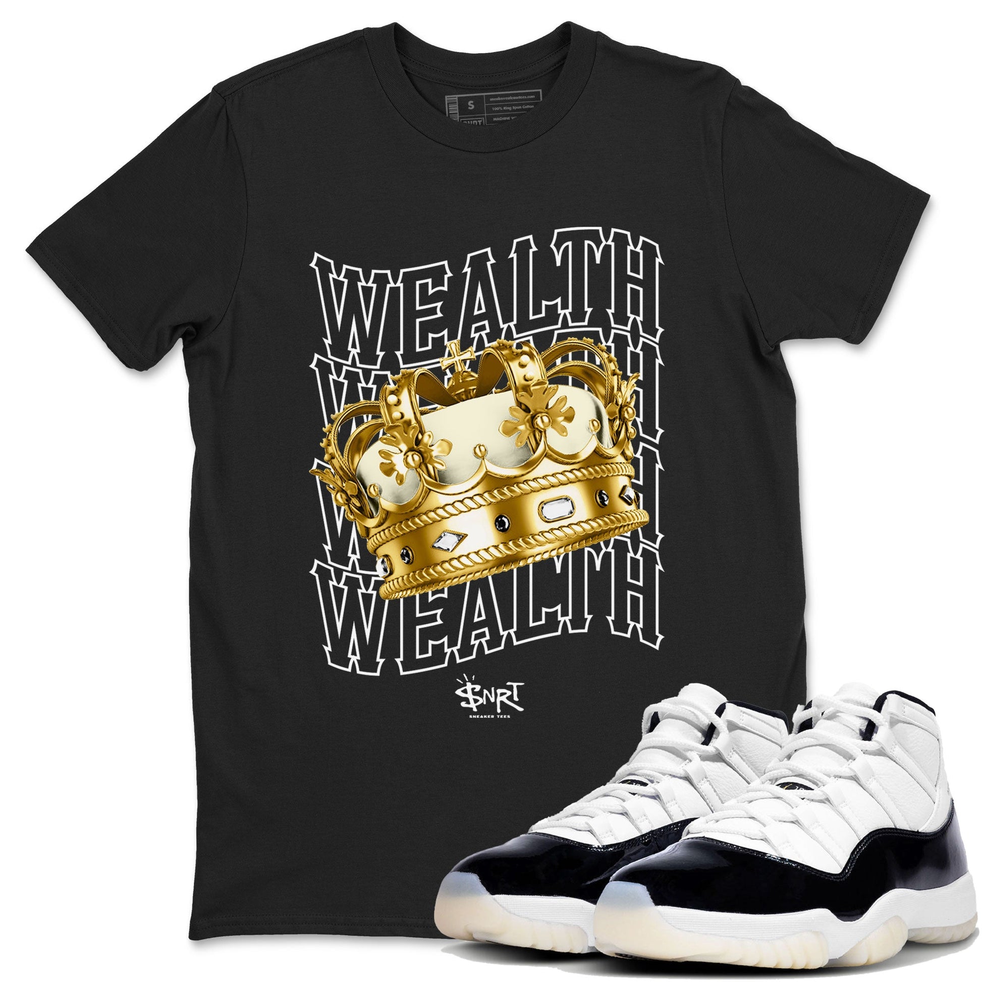 Air Jordan 11 Gratitude shirt to match jordans Wealth sneaker tees Jordan 11 Retro Gratitude SNRT Sneaker Tees Unisex Streetwear Clothing Black 1 T-Shirt