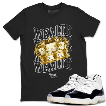 Air Jordan 11 Gratitude shirt to match jordans Wealth sneaker tees Jordan 11 Retro Gratitude SNRT Sneaker Tees Unisex Streetwear Clothing Black 1 T-Shirt