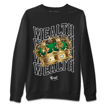 Jordan 4 Pine Green SB Sneaker Match Tees Wealth Sneaker Tees Jordan Retro 4 Pine Green Sneaker Tees Sneaker Release Shirts Unisex Shirts Black 2