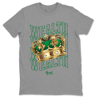 Jordan 4 Pine Green SB Sneaker Match Tees Wealth Sneaker Tees Jordan Retro 4 Pine Green Sneaker Tees Sneaker Release Shirts Unisex Shirts Heather Grey 2