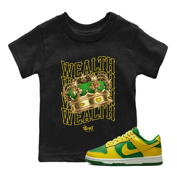 Dunk Reverse Brazil Sneaker Match Tees Wealth Sneaker Tees Dunk Reverse Brazil Sneaker Release Tees Kids Shirts