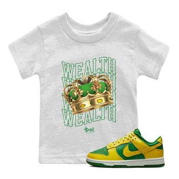 Dunk Reverse Brazil Sneaker Match Tees Wealth Sneaker Tees Dunk Reverse Brazil Sneaker Release Tees Kids Shirts