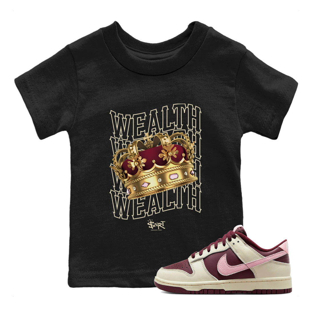 Dunk Valentines Day Sneaker Match Tees Wealth Sneaker Tees Nike Dunk Valentine's Day Sneaker SNRT Sneaker Tees Kids Shirts