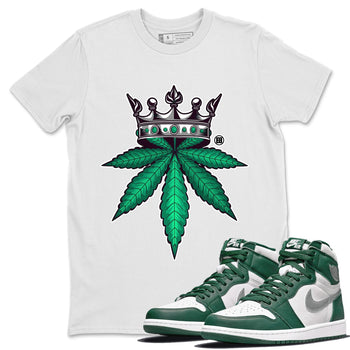 Jordan 1 Gorge Green Sneaker Match Tees Weed Crown Sneaker Tees Jordan 1 Gorge Green Sneaker Release Tees Unisex Shirts