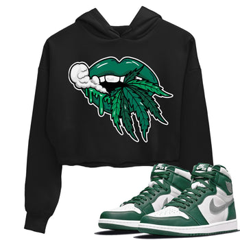 Jordan 1 Gorge Green Sneaker Match Tees Weed Lips Sneaker Tees Jordan 1 Gorge Green Sneaker Release Tees Women's Shirts